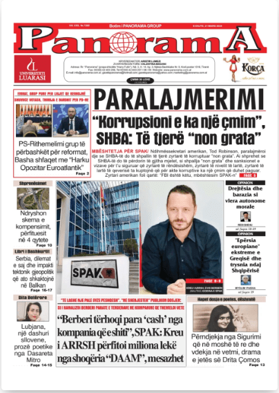 Arnavutça Gazete Panorama