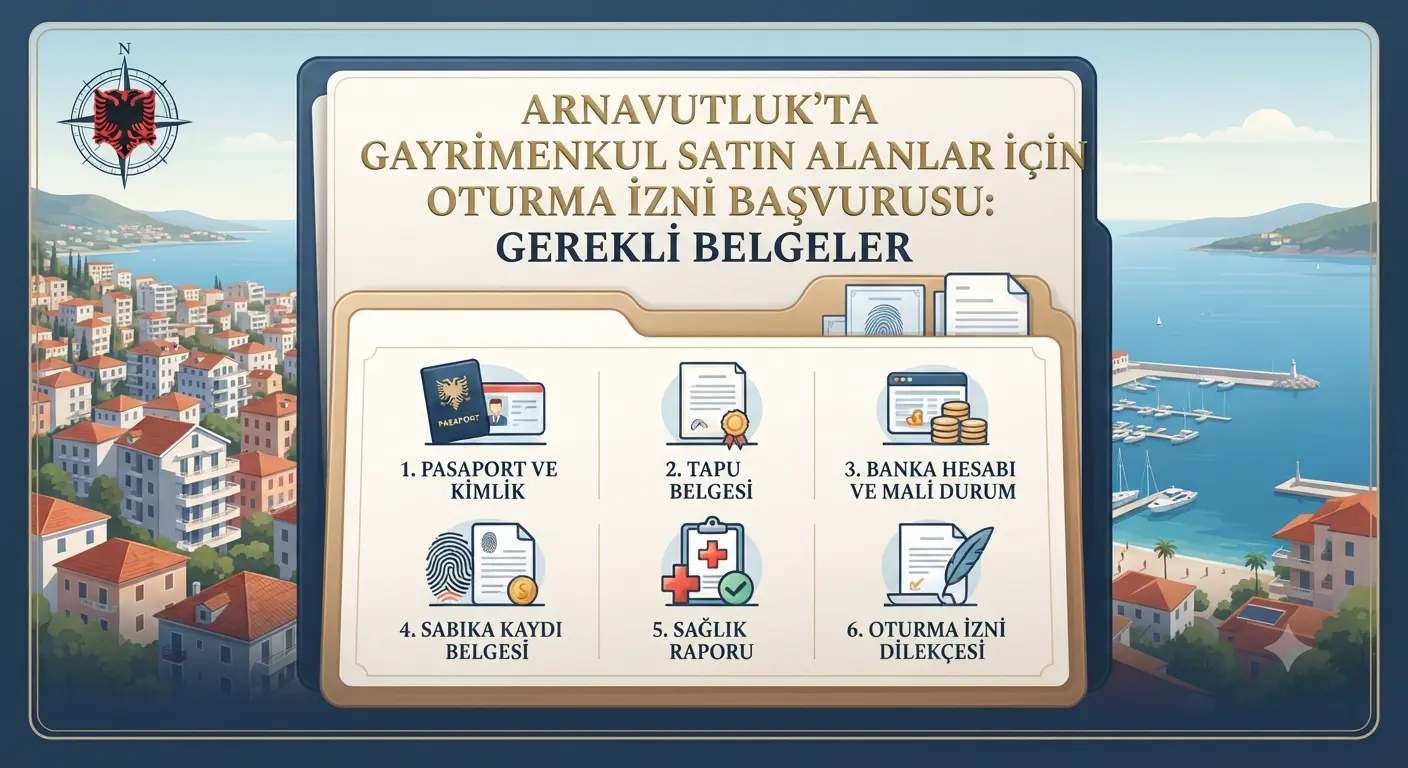 Arnavutluk’ta Gayrimenkul Satın Alanlar İçin Oturma İzni Başvurusu: Gerekli Belgeler